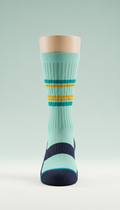 Pale aqua performance compression sock