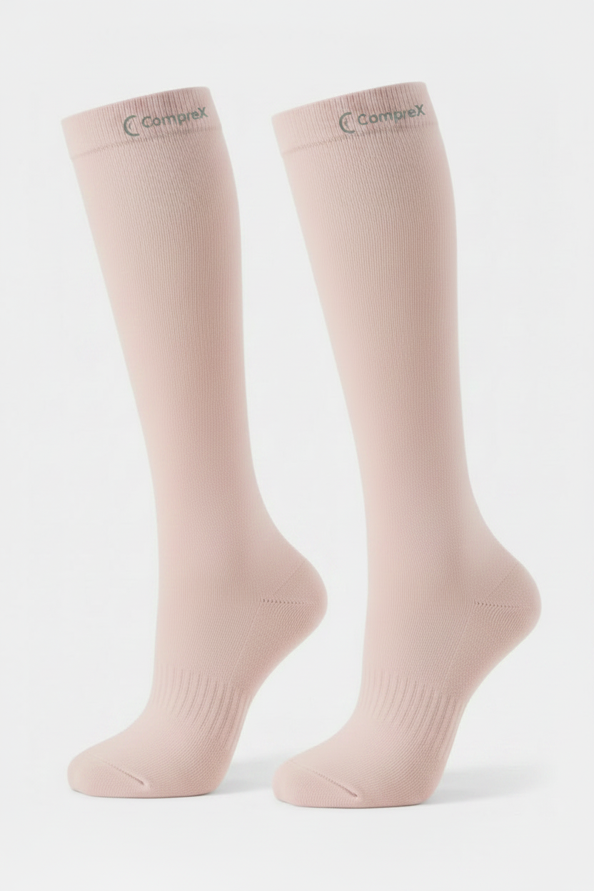 CompreX Compression Socks — Blush Pink x3 Pack