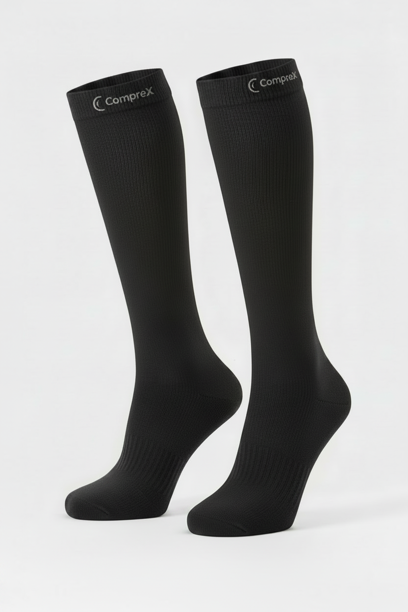 CompreX Compression Socks — Charcoal Grey (Single Pair)