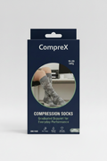 CompreX Compression Socks — Grey Botanical (Single Pair)