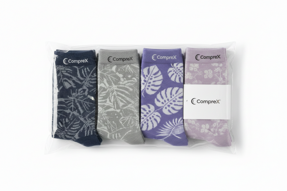 CompreX Compression Socks — Pattern Pack (4 Pairs)
